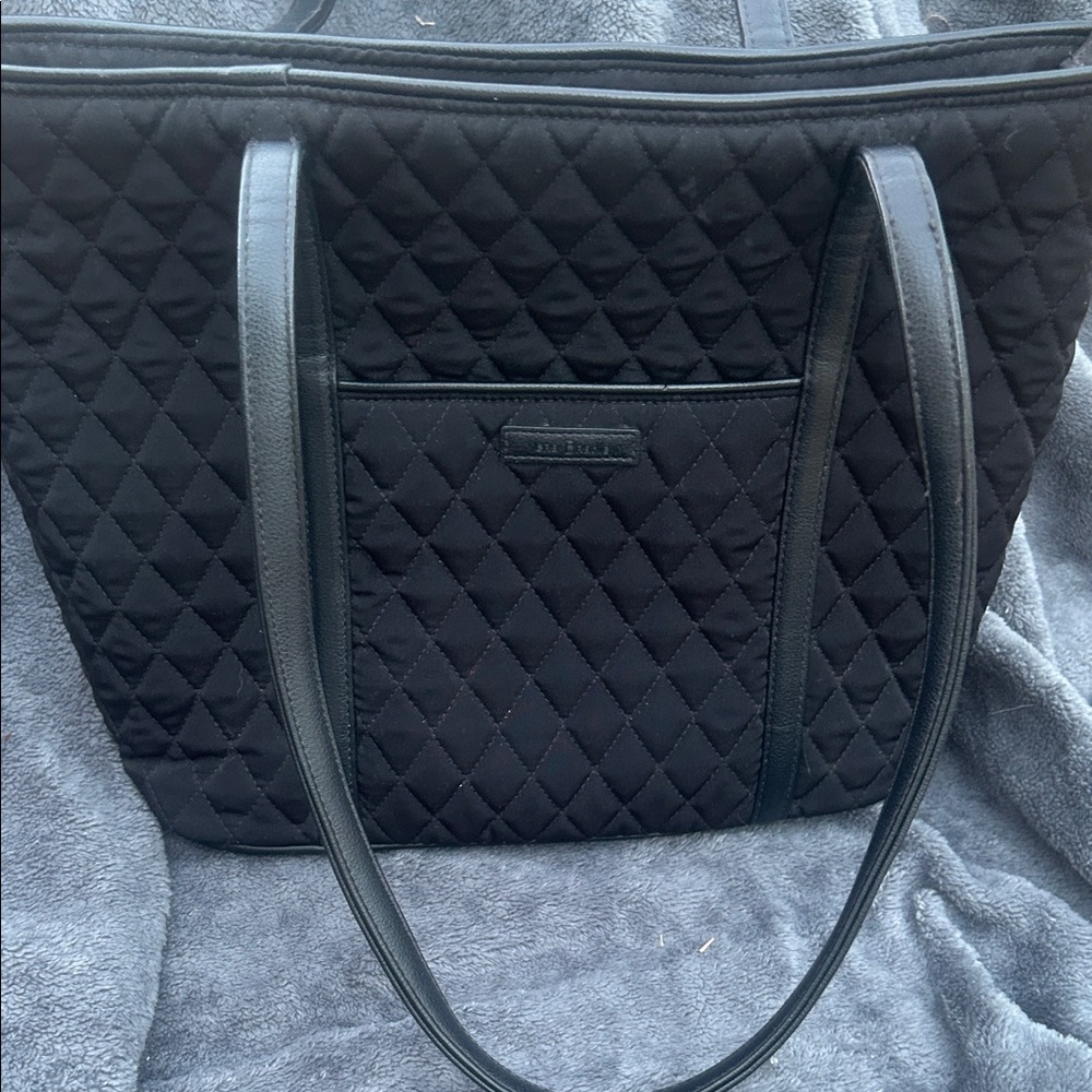 Vera Bradley Black Quilted Large Tote
